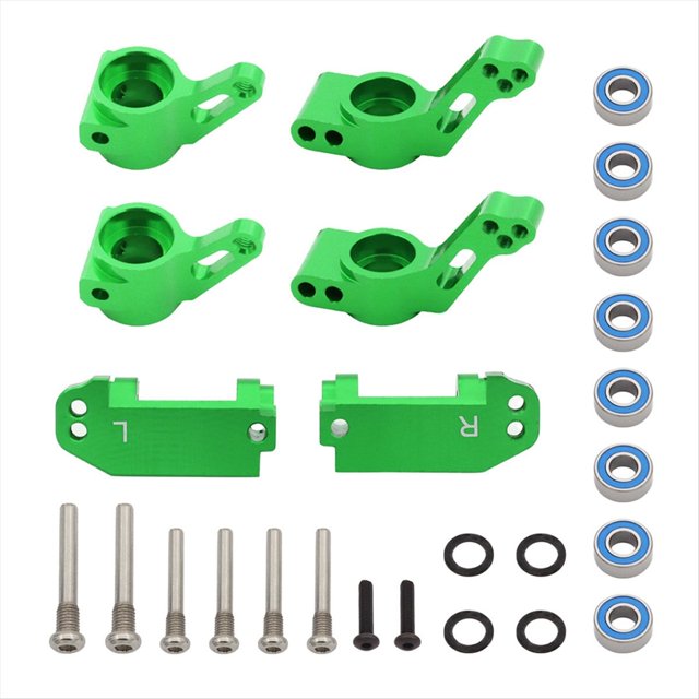 Kit de Asiento del Eje Trasero de la de Dirección Delantera del Asiento C Delantero del Coche RC para 1/10 Slash 2WD RC Piezas de Actualización del Coche Verde