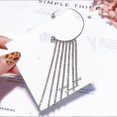 thumbnail image 2 of Pendientes con borlas brillantes Pendientes D Ear Cuff sin oreja perforada, 2 of 2