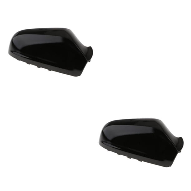 Sidaley Cubierta de espejo retrovisor lateral derecho negro brillante para 04-08 Tipo 1 2piezas