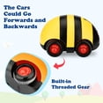 thumbnail image 3 of paquetes de juguetes de animales, coches, juegos de empuje y marcha atrás y adelante, juguetes de coche, rellenos de calcetines para niños pequeños, niños y niñas de más de 3 años (escarabajo) oso de fresa Electrónica, 3 of 6