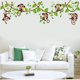 thumbnail image 4 of Cute Monkeys Climbing Tree Vines pegatinas de pared, calcomanías extraíbles para guardería, murales TUNC Sencillez, 4 of 5