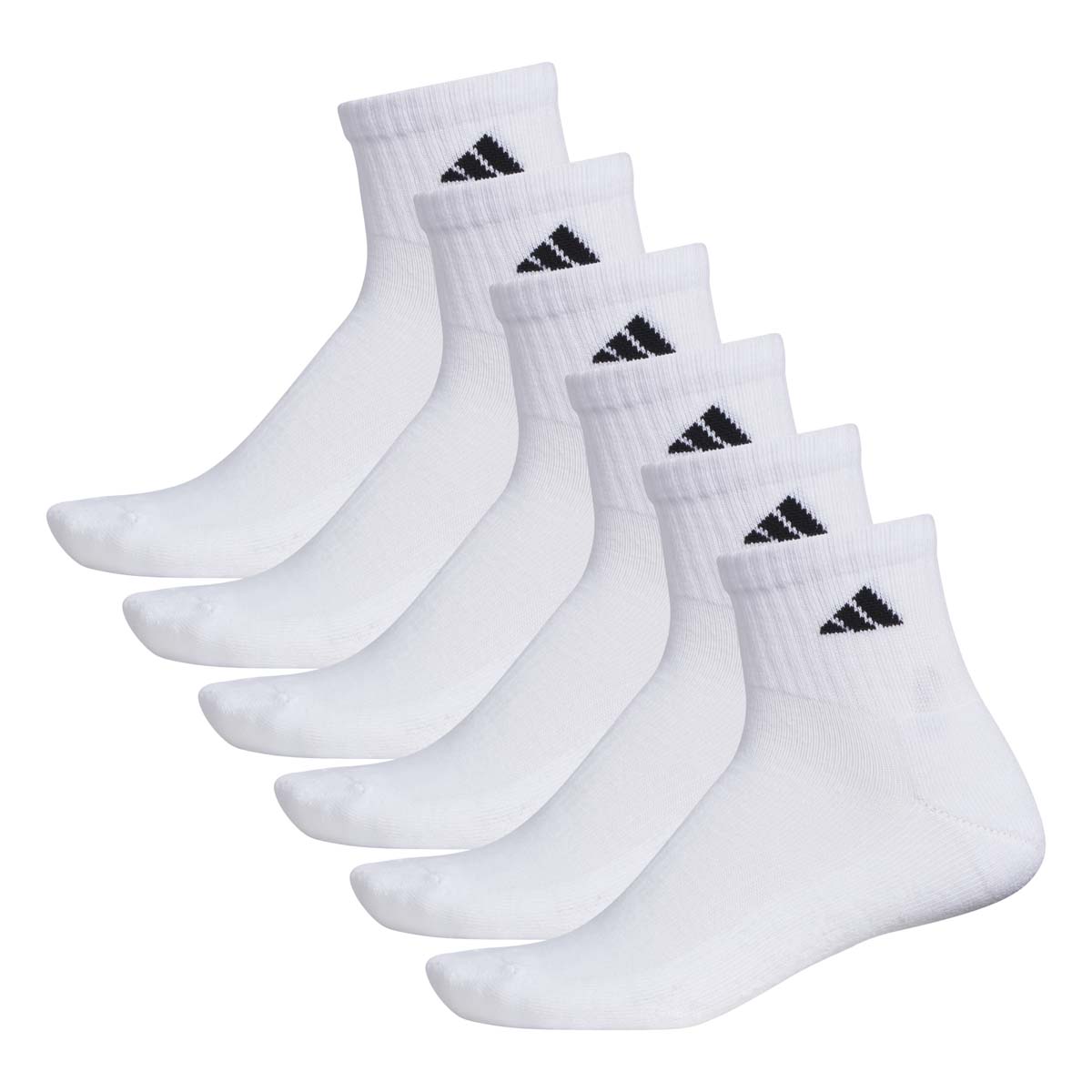 Adidas Men's Athletic Cushioned Quarter Socks 6-Pack photo 4