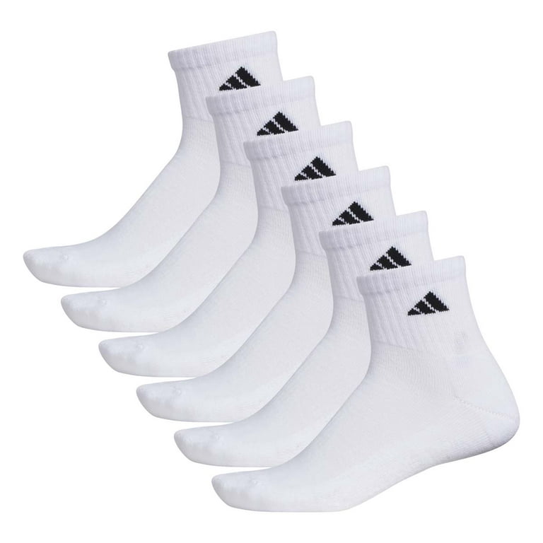 Adidas Athletic Cushioned Quarter Socks 6pk