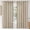 Burlywood Birch, variant on Faux Linen Curtains 84 Inch Length 2 Panels Natural White Semi Sheer Light Filtering Privacy Burlap Drapes for Living Room Bedroom 42W x 84L