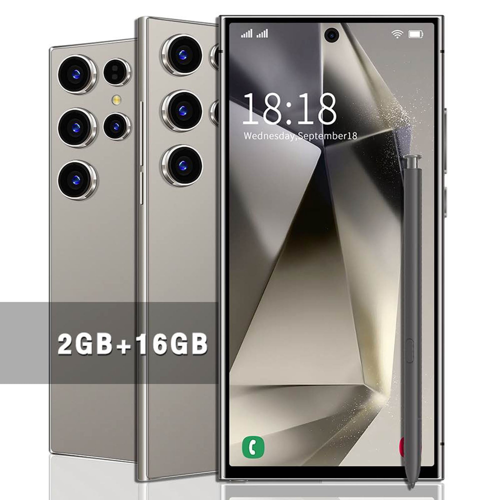 FYTPOV Android Phone, Smartphone With Android Memory 2GB+16GB 6.75Inches 3G MTK6580P Quad-Core CPU Front Camera8MP + Rear Camera13MP, Cell Phones Unlocked