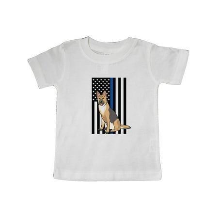

Inktastic Law Enforcement Flag Dog K-9 Gift Baby Boy or Baby Girl T-Shirt