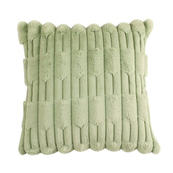 STPToys Decorative Throw Pillow Covers 20x20 Inch for Living Room Couch Bed Sofa,Rustic Farmhouse Home Decor,Soft Square Cushion Case - Green