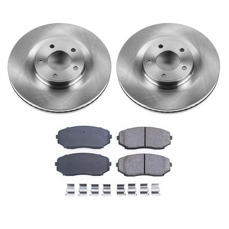 Ultimate Brakes Front Ceramic Brake Pad and Rotor Kit with Hardware WM80231