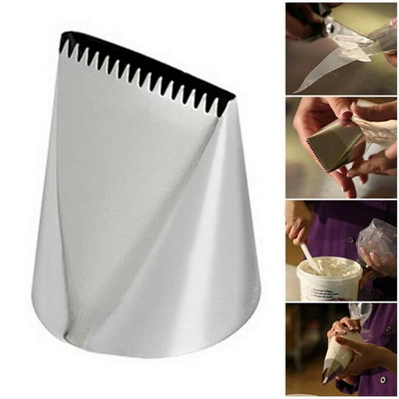 Large Stainless Steel Nozzle Icing Piping Nozzles Cream Cake Decorating Tools Pastry Tip Fondant Baking Accessories
