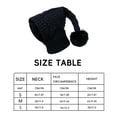 thumbnail image 4 of Gorro de invierno para perro, gorro cálido, diadema negra para el cuello, protector para clima frío, redecilla de ganchillo para otoño, divertido para S, 4 of 4