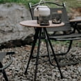thumbnail image 2 of Camping Table Detachable Portable Table Height Adjustable Side Table Brown Shenzhuyue, 2 of 9