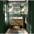 thumbnail image 2 of S4Sassy Peel & Stick Vinyl Wallpaper, Chic Monstera Jungle Wallpaper Contact Paper Waterproof- Green,25"x60", Removable Wall Covering for Home Decor in Bedrooms & Living Areas, Renter Spaces, Cabinet, 2 of 9