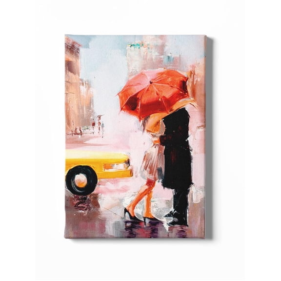 Oil Painting - Dating Couple 20x30 Canvas -Image by Shutterstock,