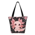 thumbnail image 3 of Fotbe Chibi Axolotl Sakura Fantasy Pattern Beach Tote,Shoulder Handbag,Spacious Tote Bag,Lightweight Travel Bag,Versatile Shopping Bag, 3 of 9