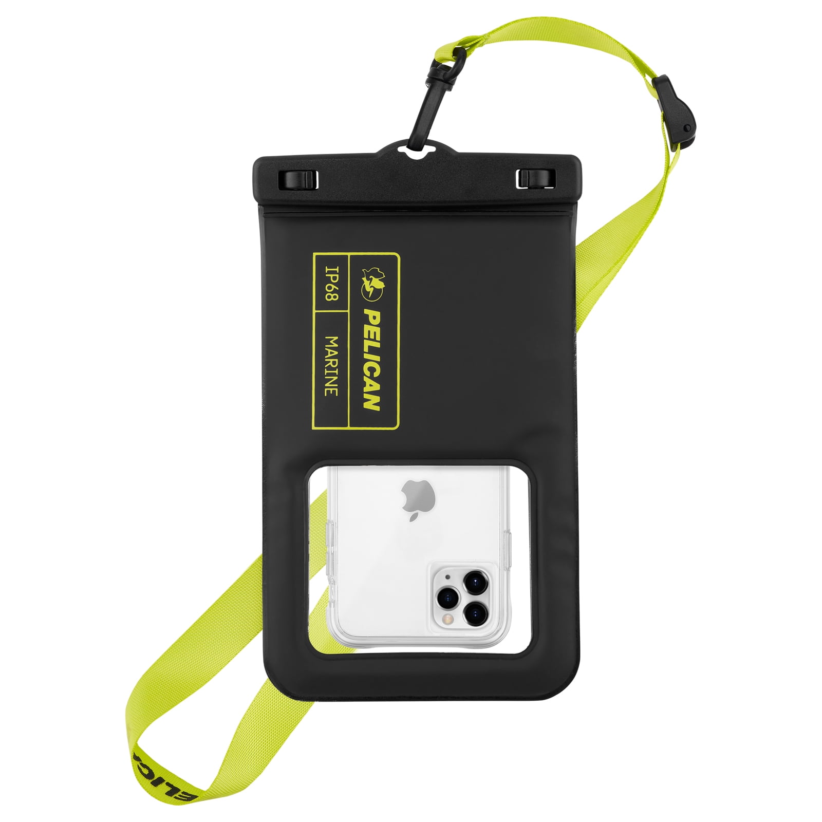 Pelican Marine IP68 Floating Waterproof Phone Pouch / Case (XL Size) w/ Detachable Lanyard