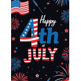 thumbnail image 3 of Patriotic Design Happy 4th of July Banner Firework Decoration Flag Theme Celebration for Independence Day Party Outdoor Event Holiday Display, 3 of 7