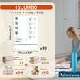 thumbnail image 7 of AGALI Large Space Vacuum Storage Bags 10 Jumbo Pack for Clothes Comforters Blankets Bedding, 7 of 7