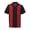 Red & Black, variant on Men's Two Tone Bowling Casual Dress Shirt (Burgundy / Dark Gray, M)