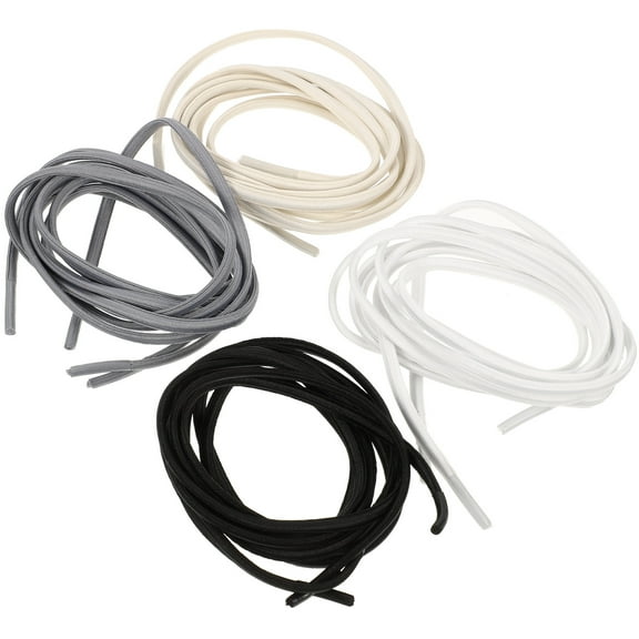 4 Pairs Free Elastic Shoelaces for Sneakers Kids Tieless No Adults Sports Straps Shoes Child