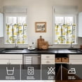 thumbnail image 4 of Yellow Lemon Kitchen Curtains and Valances Set - 3 Piece Kitchen Curtains Sets with Valance for Windows Rod Pocket Machine Washable Kitchen Decor Decorations (54"x18"+2x27.5"x24"), 4 of 6