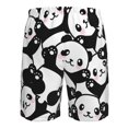 thumbnail image 6 of Disketp Men'S Swim Trunks Hawaiian Breathable Surf Beach Swimsuits Mesh Lining Beach Shorts With Pockets-Seamless Pattern Cute Panda, 6 of 9