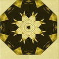 thumbnail image 1 of Ahgly Company Tapis d'Intérieur Lavable en Machine Carré Transitionnel Noir Brun, 4 Pieds Carré, 1 of 7