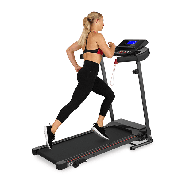 Caminadora Eléctrica TIO PRO Plegable Profesional Color Negro con Acabados Rojos
