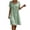 *Green, variant on VBVC Women's Square Neck Cotton Midi Dress, Ladies' Empire Waist Eyelet Lace A Line Dress, Short Sleeve Beach Vacation Dress For Women,Black,S-3XL