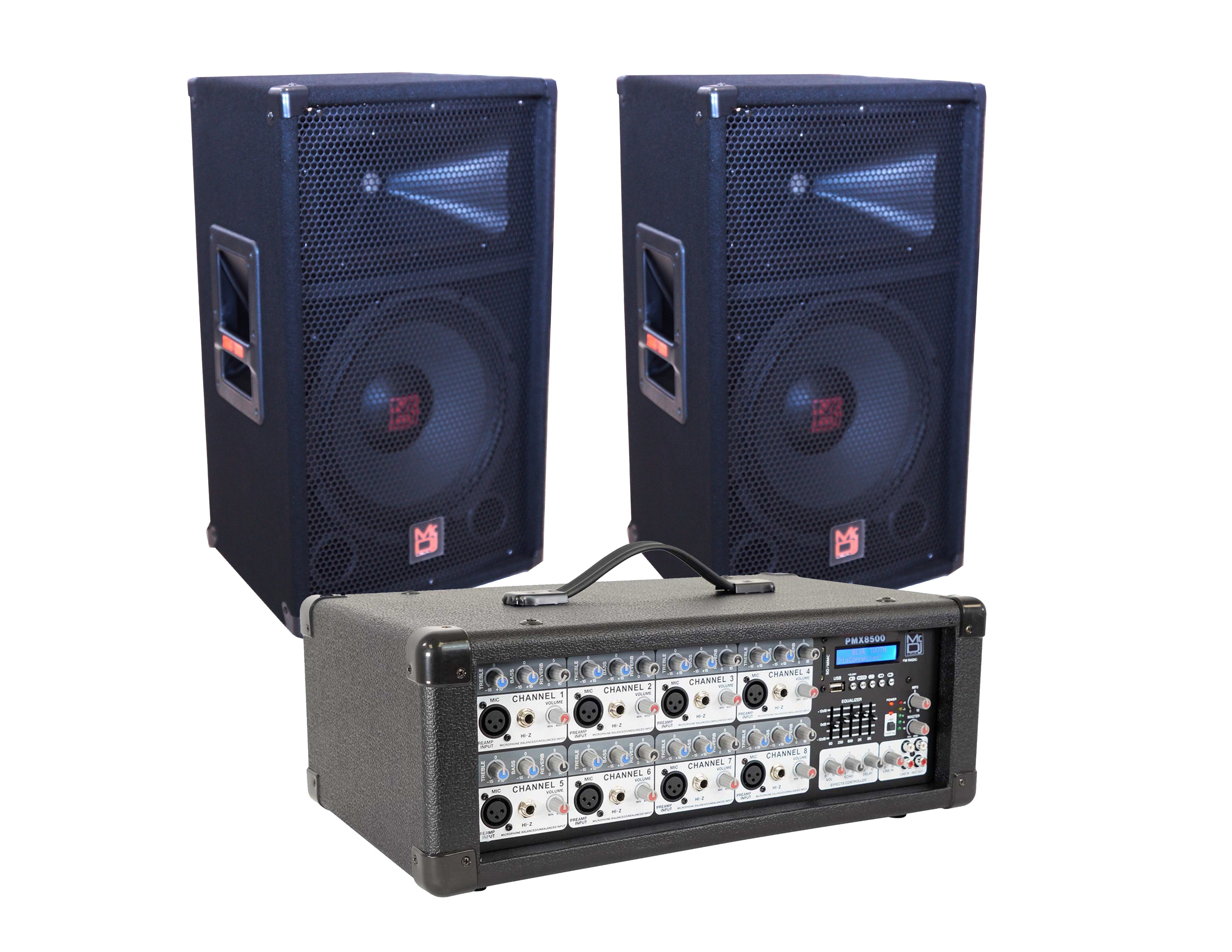 Caisson De Basses Mr DJ PA115 15" 600W - Noir/rouge - Comme Neuf
