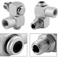 thumbnail image 4 of 4pcs/set 360 Degree Universal Swivel Air Hose Connector Coupler Plug 1/4' Fitting Air Adapter Tool Swivel Fittings, 4 of 5