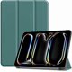 thumbnail image 1 of Funda Protectora de Cuero PU para iPad Pro 11" M4 2024 (5.ª Gen) con Soporte Magnético, Verde, 1 of 7