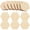 Light Brown, variant on Oraceous 50pcs Unfinished Wood Hexagon Cutouts Shapes Wood Honeycomb Pieces Wood Tile Wood Discs Slices for DIY Crafts 22.5mm