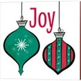 thumbnail image 3 of Great Art Now Joyful Christmas Ornaments by Andi Metz 2 Piece Canvas Art Set Each 14"W x 14"H, 3 of 3