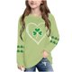 thumbnail image 1 of Blusas y camisas de manga larga con cuello redondo, moda del Día de San Patricio, blusa informal con estampado bonito de manga larga para niños y niñas., 1 of 5