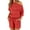 Red jumpsuits for women, variant on Usmixi Jumpsuits for Women Casual Drawstring Elastic Waist One Shoulder Straight Short Jumpsuits Overalls Summer Formal Solid Slash Neck Short Sleeve Mini Rompers Red m