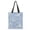 Baby Blue Floral, variant on Canvas Tote Bag With Reinforced Handle & Inner Pocket Heavy Duty Eco Reusable Shopping Bag Large Capacity For Grocery Beach School Picnic Travel, Tropical Palm