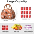 thumbnail image 5 of Haunted Design Lunch Box for Professional Women - Halloween Insulated Reusable Bag, Leakproof High Capacity Tote with Pockets for Office & Costume Events, 5 of 7