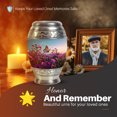 thumbnail image 5 of Yatskia Purple Petunia Urn for Ashes Adult Male, Large Burial Urns for Human Ashes Adult Female, Butterfly Mini Urns for Human Ash, (Monar 10 Inch and 3 Inch), 5 of 8