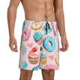 thumbnail image 2 of Fotbe Cupcakes and Donuts Pajama Shorts for Men, Men's Pajama Bottoms, Sleepwear,Short Pajama Pants-X-Large, 2 of 9