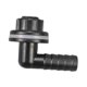 thumbnail image 2 of Conector de codo para manguera de jardín, accesorio exterior para sistema de riego con barril de lluvia Negro, 2 of 9