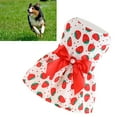 thumbnail image 1 of Robe pour Chien, Costume de Chiot Style Princesse Fraise Rouge pour Quotidien Ou Fête de Vacances Fraise Rouge TG, 1 of 7