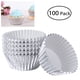 thumbnail image 2 of BRIGHTFUFU ROSENICE 100 moldes de aluminio engrosados ​​para magdalenas, moldes para magdalenas, moldes para hornear (plata), 2 of 8