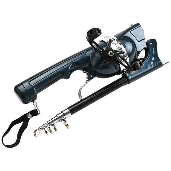 Canne d'Équipement de Pêche avec Bras de Moulinet, Ligne de Lancer et Conception Portable Améliorée pour Pêcheurs