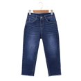 thumbnail image 5 of Women's high waist nine-point jeans fashion straight nine-point pants, 5 of 9