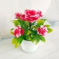 thumbnail image 4 of Cheer.US 5 Pcs Artificial Flowers in Pot Decor Flower Bright-Light Bonsai Plants Flower Bonsai Plants&nbsp;Flowers In Pot Table Centerpieces Dinning Room Table Kitchen Decoration, 4 of 7