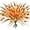 Orange, variant on Zukuco 4 Bundles Artificial Plants Outdoor, UV Resistant Faux Monkey Grass Greenery Stems No Fade Faux Plastic Flowers Shrubs for Home Weddings Garden Porch Front Patio Office Decor (Yellow)
