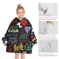 thumbnail image 6 of I Love My Dogs Art Blanket Hoodies for Kids 6-13YR Oversize Wearable Blanket Hoodies for Boys Girls Teens, 6 of 7