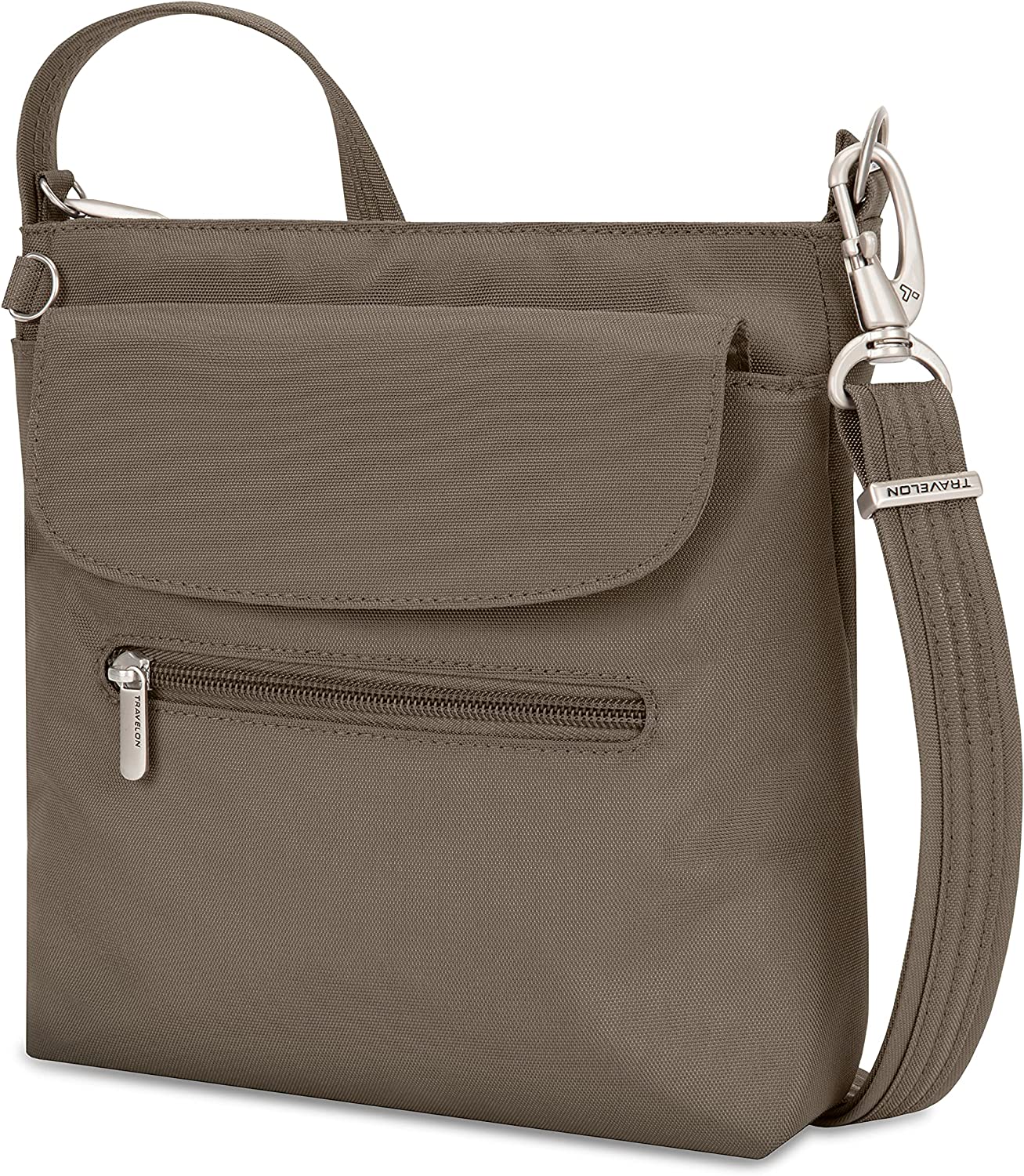 Travelon Anti-Theft Classic Mini Shoulder Bag Nutmeg - 42459-761 - image 3 of 10