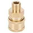 thumbnail image 1 of GLFILL 1/4inch Pressure Washer Coupling Quick Release Adapter Male Male Fitting Gardening Power Tools Accessories Replacement Parts A, 1 of 9
