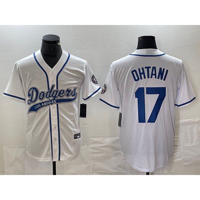 Maillot de Baseball MLB Dodgers 17# OHTANI Édition Élite Maillot Brodé Los Dodgers